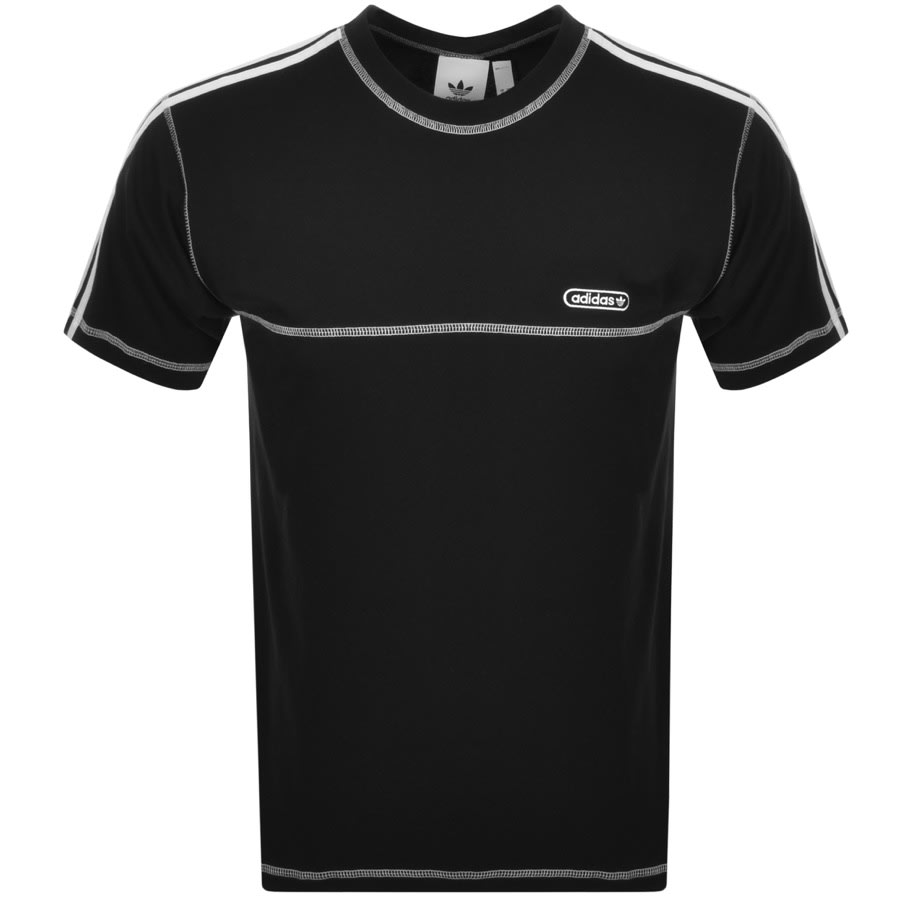Alternative Image for Productadidas Originals Contrast T Shirt Black1